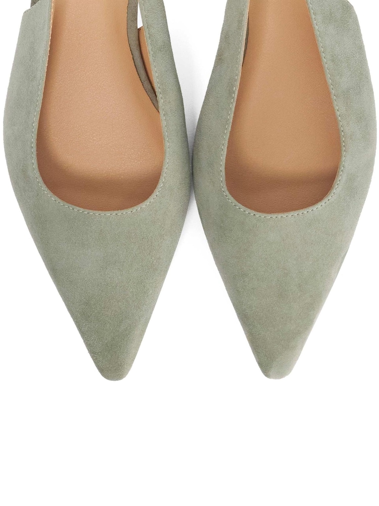 Grün - Dune London Hostess Slingback-Schuhe mit abgewinkeltem Absatz - Bild 6 von 6