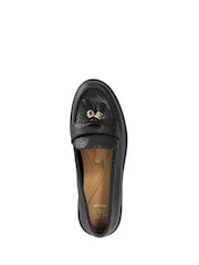 Dune London Black Leather Glissade Loafers - Image 4 of 5