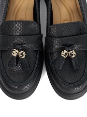 Dune London Black Leather Glissade Loafers - Image 5 of 5