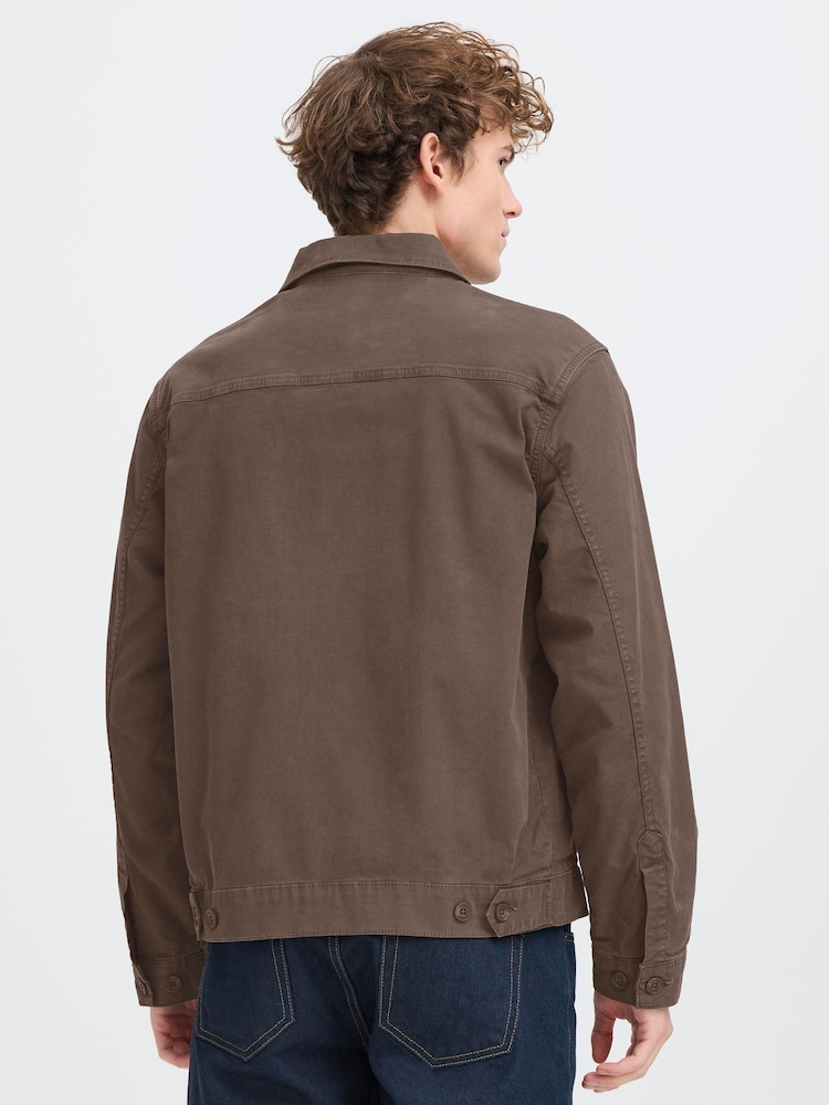 Casual Friday Brown Buchan Twill Shacket - Image 2 of 7