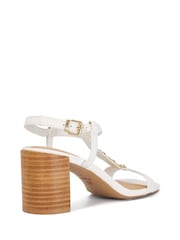 Dune London White Josina Block Heeled Sandals - Image 4 of 6