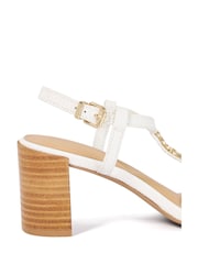 Dune London White Josina Block Heeled Sandals - Image 6 of 6