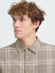 Casual Friday Brown CFLotus Long Sleeve Checked Shirt - Image 4 of 8