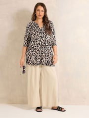 Evans Animal 3/4 Sleeve Jersey Shirt - Image 2 of 5