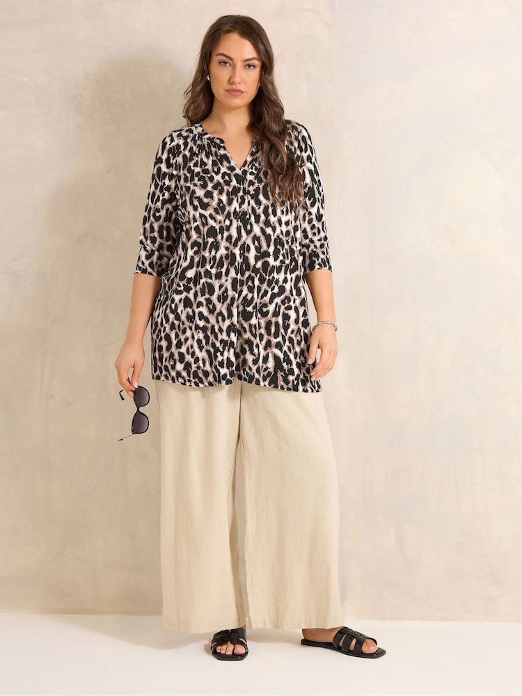 Evans Animal 3/4 Sleeve Jersey Shirt - Image 2 of 5