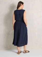 Evans Sleeveless Macrame Midi Dress - 6şəkildən 3 şəkil