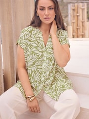 Evans Cream Premium Denim Wide Leg Jeans - Image 5 of 6