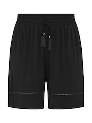 Yours Curve Black Ladder Insert Shorts - Image 1 of 1