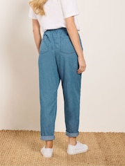 M&Co Blue Lightweight Denim Joggers - Image 3 of 4