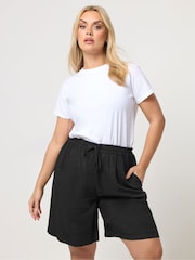 Yours Curve Shorts With Linen - 画像 1 / 5