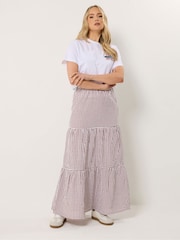 Long Tall Sally Red Gingham Maxi Skirt - Image 1 of 5