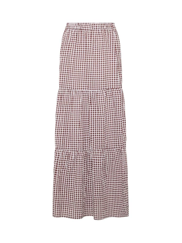 Long Tall Sally Red Gingham Maxi Skirt - Image 5 of 5
