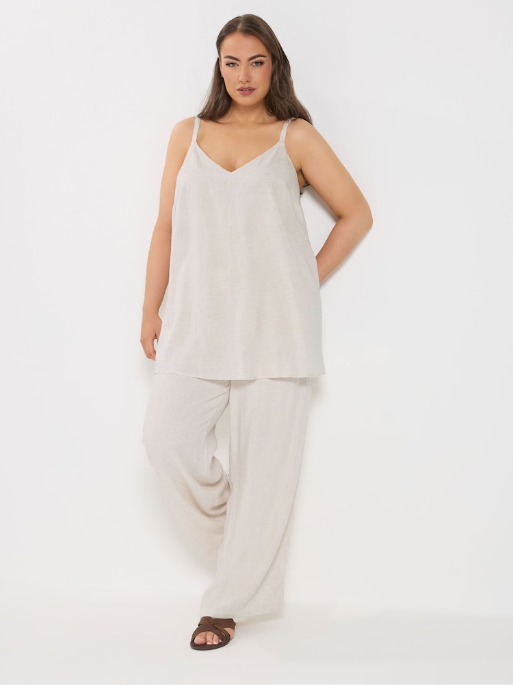 لون طبيعي - Yours Curve Vest Cami With Linen - Image 2 of 9 لون طبيعي - Yours Curve Vest Cami With Linen - Image 2 of 9