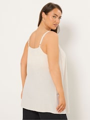 لون طبيعي - Yours Curve Vest Cami With Linen - Image 7 of 9