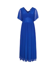 Yours Curve Dark Blue London Gathered Maxi Dress - Image 5 of 5