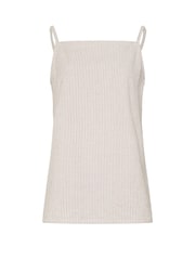 Long Tall Sally Brown Stripe Vest Top - Image 1 of 1