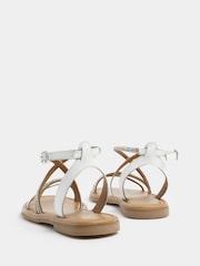 Yours Curve White Wide Fit Sandals - Image 4 of 5
