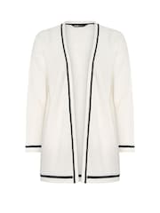 سترة كارديغان محبوكة بتصميم متباين من Yours Curve - صورة 5 من 5