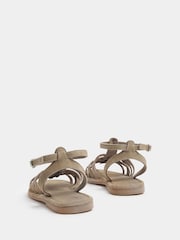Yours Curve Natural Extra Wide Fit EEE Faux Suede Gladiator Sandals - Image 3 of 7