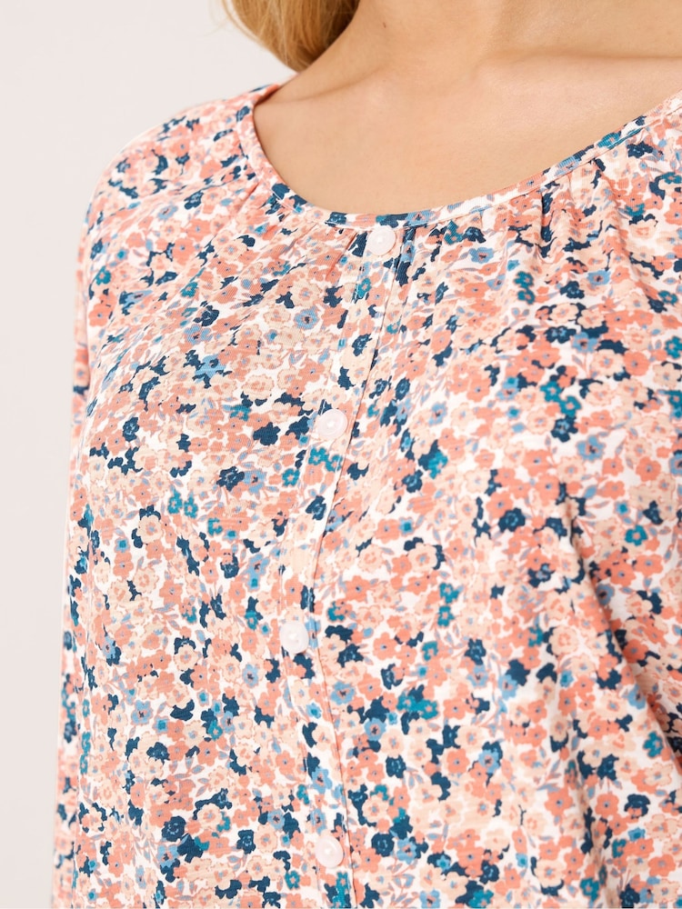 M&Co Orange Button Down T-Shirt - Image 4 of 4