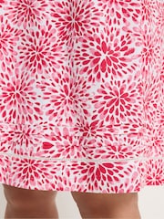 Yours Curve Red Floral Print Mini Dress - Image 4 of 5