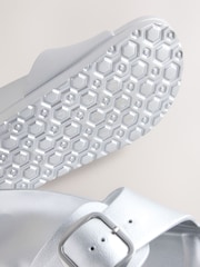 Silver Beach Single Strap Flat Sandals - Image 5 of 5