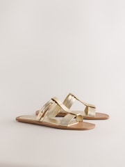 Gold Standard/Wide Fit Buckle Trim Sandals - Image 2 of 5