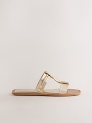 Gold Standard/Wide Fit Buckle Trim Sandals - Image 3 of 5