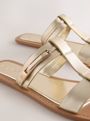 Gold Standard/Wide Fit Buckle Trim Sandals - Image 4 of 5