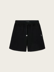 AllSaints Black Asher Sweat Shirt Shorts - Image 7 of 7
