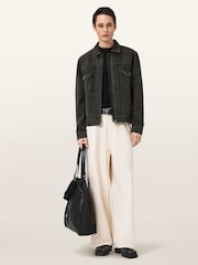 AllSaints Black Brightmore Jacket - Image 2 of 6