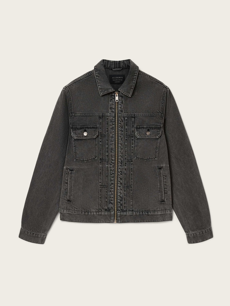AllSaints Black Brightmore Jacket - Image 6 of 6 AllSaints Black Brightmore Jacket - Image 6 of 6