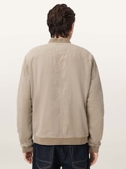 AllSaints Brown Forres Bomber Jacket - Image 4 of 6