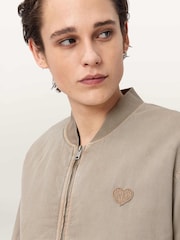 AllSaints Brown Forres Bomber Jacket - Image 5 of 6