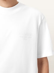 AllSaints White Xavier Short Sleeve Crew Neck T-Shirt - Image 5 of 7