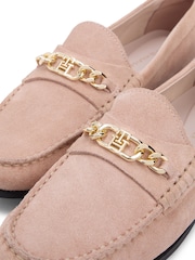 Mocasini Tommy Hilfiger Suede Chain Penny - Imaginea 6 din 6