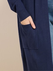 M&Co Blue Longline Cardigan - Image 4 of 5