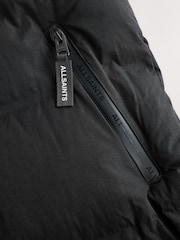 smALLSAINTS Black Longline Underground Logo Padded Coat - Image 12 of 14
