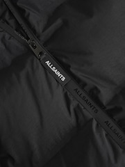 smALLSAINTS Black Longline Underground Logo Padded Coat - Image 11 of 11