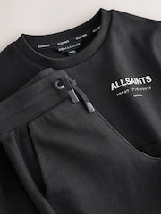 smALLSAINTS Black Underground Oversized Textured Panel Sweatshirt and Joggers Set - Image 11 of 12