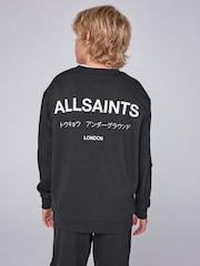 smALLSAINTS Black Underground Oversized Textured Panel Sweatshirt and Joggers Set - Image 4 of 12
