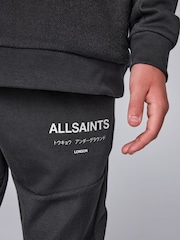 smALLSAINTS Black Underground Oversized Textured Panel Sweatshirt and Joggers Set - Image 6 of 12