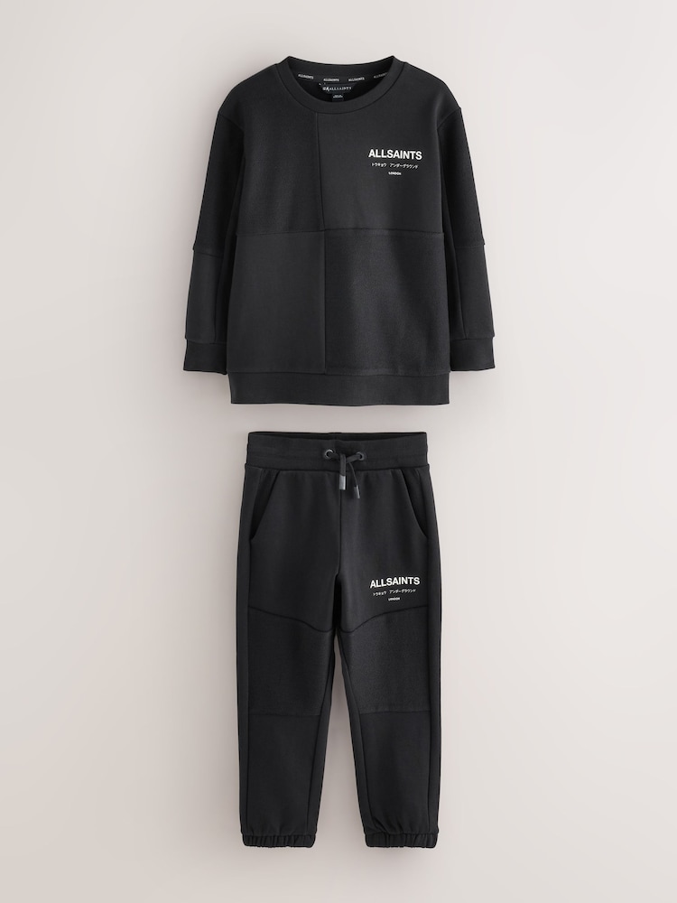 smALLSAINTS Black Underground Oversized Textured Panel Sweatshirt and Joggers Set - Image 9 of 9 smALLSAINTS Black Underground Oversized Textured Panel Sweatshirt and Joggers Set - Image 9 of 9