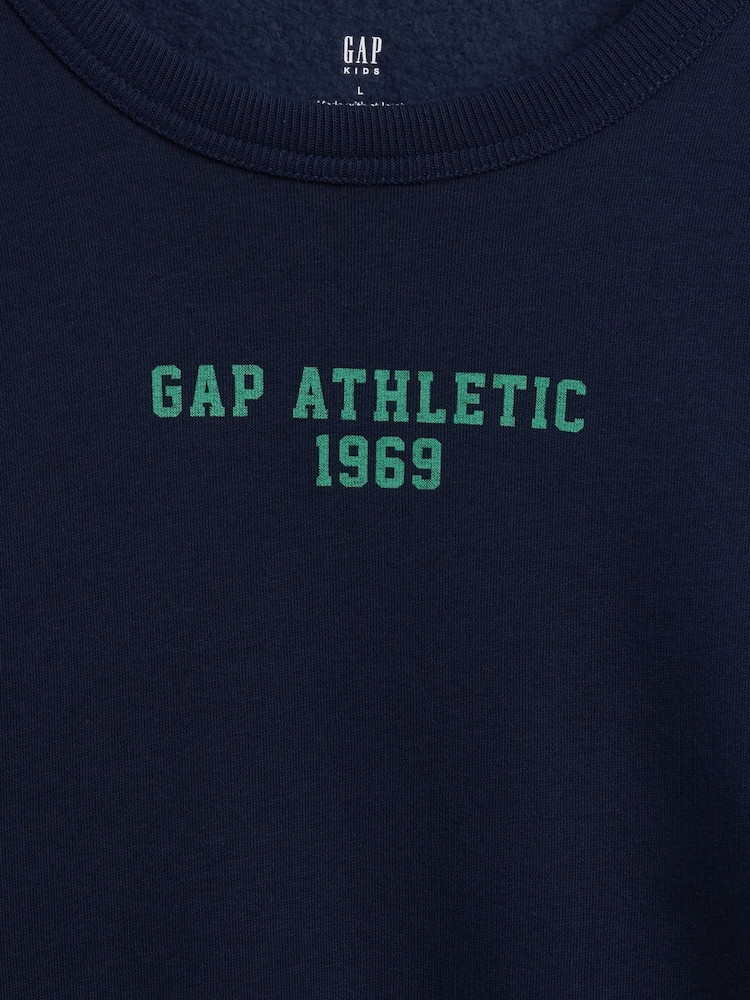 marine - Gap Relaxed Graphic Sweatshirt (4-13yrs) - Image 5 de 5