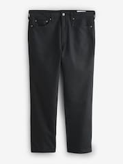 Negru - Gap Linen-Cotton Relaxed Straight Trousers - Imaginea 1 din 5