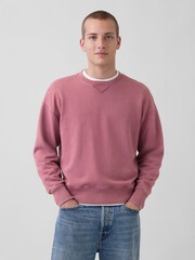 Rose - Gap Heavyweight French Terry Oversized Sweatshirt - Image 1 de 4