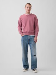 Rose - Gap Heavyweight French Terry Oversized Sweatshirt - Image 3 de 4