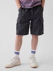 Gap Grey Relaxed Easy Cargo Shorts (4-13yrs) - Image 1 of 5