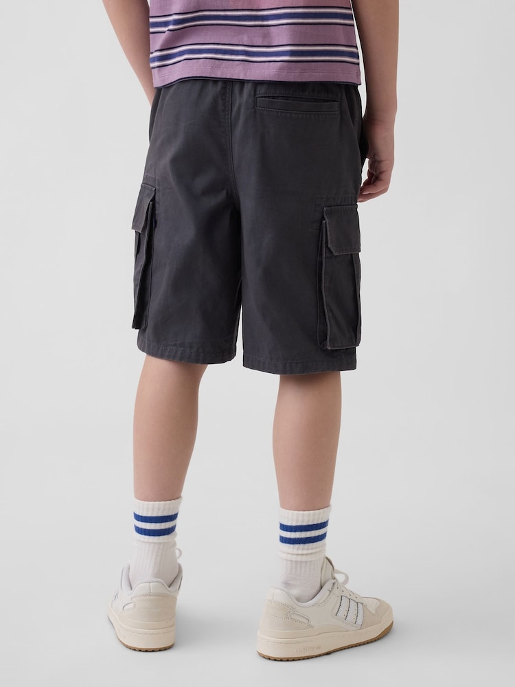 Gap Grey Relaxed Easy Cargo Shorts (4-13yrs) - Image 2 of 5