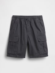 Gap Grey Relaxed Easy Cargo Shorts (4-13yrs) - Image 4 of 5